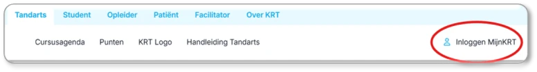 Handleiding Tandarts Mijn KRT