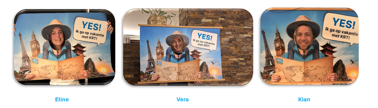 Foto alledrie de winnaars